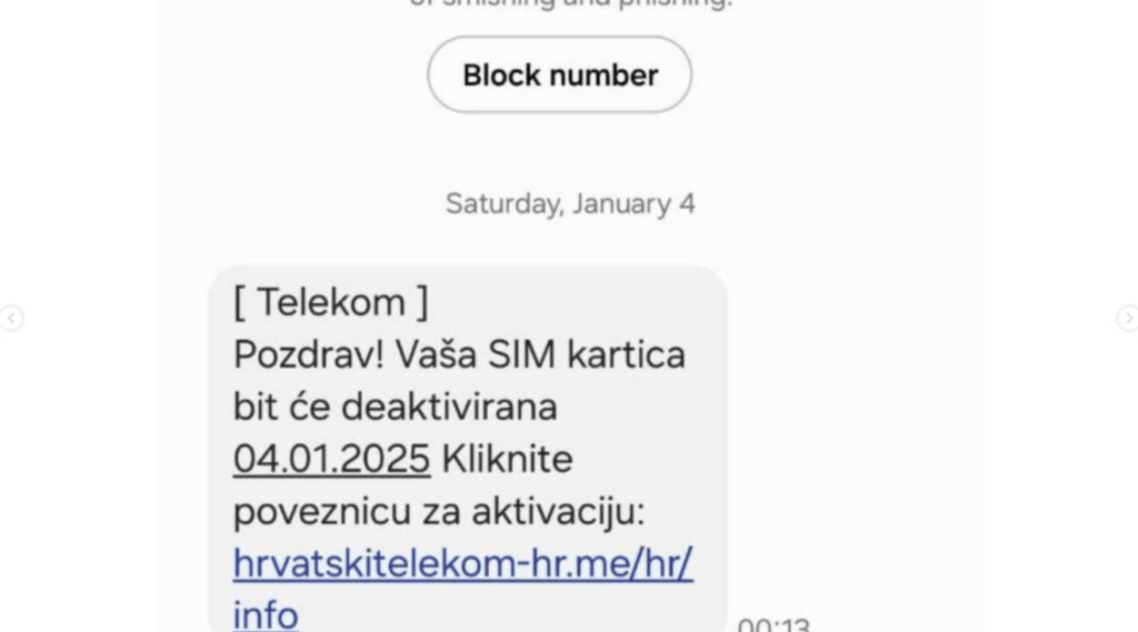 UPOZORENJE – Aktivne fišing kampanje koje ciljaju korisnike Crnogorskog Telekoma