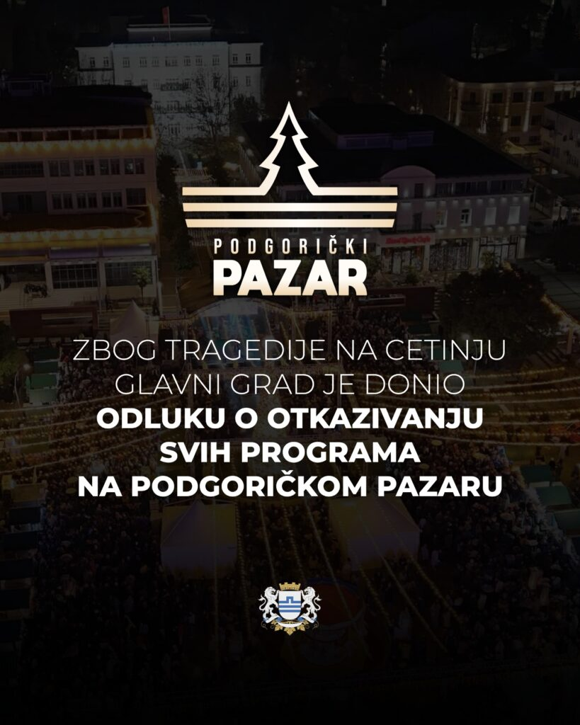 Otkazani svi programi na Podgoričkom pazaru