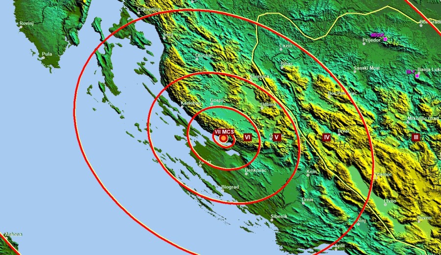 Jak zemljotres pogodio Hrvatsku