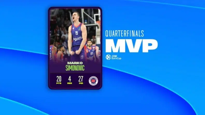 Simonović MVP četvrtfinala Evrokupa