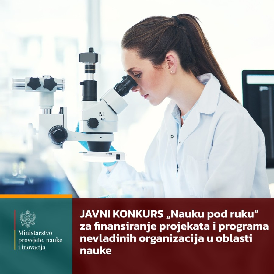 MPNI: Javni konkurs „Nauku pod ruku“ – 100.000 eura za projekte NVO u oblasti nauke