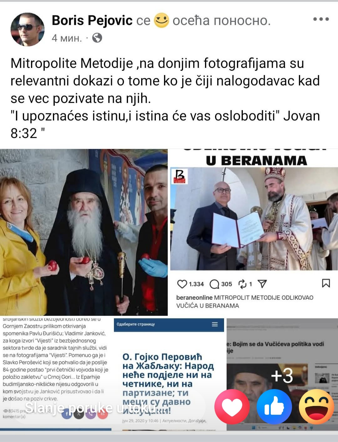 Pejović: Evo dokaza ko je čiji nalogodavac