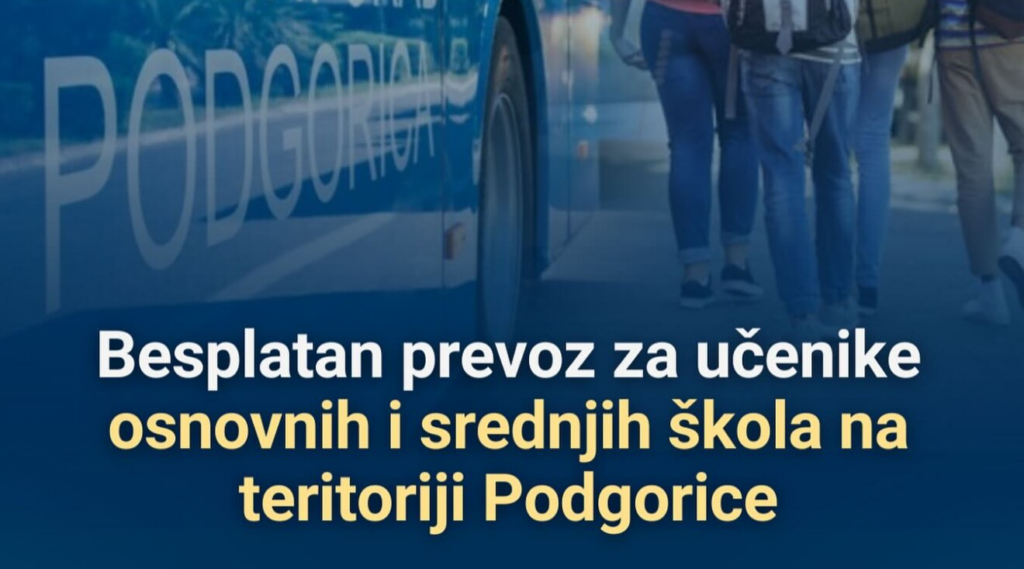 Besplatan prevoz za osnovce i srednjoškolce, zahtjevi za izdavanje kartica od 15. avgusta